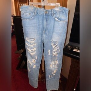 Women’s Distressed Mom Jeans